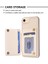 Apple iPhone 6/6s Kart Tutucu Için Kickstand Vaka Dalga Dikiş Dokusu Tpu+Pu Deri Telefon Kapak-Bej (Yurt Dışından) 4