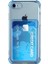Apple iPhone Se-Blue Için Kart Tutucu ile Damla Dayanıklı Tpu Telefon Kılıf Kabuk Kapağı (Yurt Dışından) 1