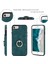 Apple iPhone 7/8 Retro Pu Deri Kaplamalı Tpu Ring Kickstand Telefon Kılıf Kart Tutucu Geri Kapak Yeşilleri (Yurt Dışından) 4