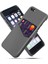 Ksq Kart Tutucu Kumaş+Pu Deri Kaplamalı Pc Arka Kapak Apple iPhone Se-Grey (Yurt Dışından) 1