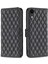 Apple iPhone Xr Bf Style-14 Için Kapak Baskılı Rhombus Desen Mat Mat Anti-Drop Telefon Kılıfı Stand-Black (Yurt Dışından) 1