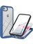 Apple iPhone Se Için Pet Ekran Koruyucu-Mavisi/siyah Çerçeveli Tam Kapsama Pc+Tpu Hibrid Telefon Kılıfı (Yurt Dışından) 1