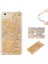 Yüzen Sıvı Tozu Kalp Şeklindeki Payetler Hızla ve Apple iPhone Se-Gold Için Tpu Mobil Muhafaza (Yurt Dışından) 1