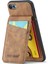Apple Apple Iphonese/se Kart Sahibi Için Fierre Shann Telefon Kasası Kickstand Pu Deri+Tpu Kapak Kahverengi (Yurt Dışından) 2