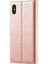 Deri Cüzdan Stand Güçlü Manyetik Telefon Koruyucu Kabuk Apple iPhone Xs Max-Rose Gold Için (Yurt Dışından) 2