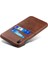 Apple iPhone Xr-Brown Için Çift Kart Yuvaları Pu Deri Kaplı Pc Kılıfı (Yurt Dışından) 3