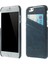 Apple Apple iPhone 6s/ 6-Dark Mavi Için Kart Yuvaları ile Yağ Balmumu Pu Deri Sert Kapak (Yurt Dışından) 1