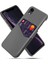 Ksq Pc+Pu+Cloth Hibrid Telefon Apple iPhone Xr-Gre Için Kart Yuvası ile Arka Kapak Kabuğu (Yurt Dışından) 1