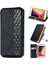 Moda Otomatik Emici Eşkenar Doku Pu Deri Cüzdan Stant Örtüsü Apple iPhone Se-Black (Yurt Dışından) 1