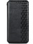 Moda Otomatik Emici Eşkenar Doku Pu Deri Cüzdan Stant Örtüsü Apple iPhone Se-Black (Yurt Dışından) 2
