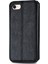 Moda Otomatik Emici Eşkenar Doku Pu Deri Cüzdan Stant Örtüsü Apple iPhone Se-Black (Yurt Dışından) 4