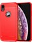 Apple iPhone Xr Bırak Koruması Için Esnek Tpu Telefon Geri Kapak Fırçalanmış Karbon Fiber Doku Cep Telefonu Kılıf Kırmızısı (Yurt Dışından) 1