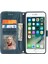 Apple iPhone Se Stand Cüzdan Folio Flip Cep Telefon Kılıfı Zipper Cep Pu Deri Deri Manyetik Telefon Kabuğu Uzun Kısa Kayışlar (Yurt Dışından) 4