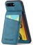 Apple iPhone 7 Plus/8 Plus Phone Case Kickstand Pu Deri Tpu Kart Tutucu Mavisi ile Kapak (Yurt Dışından) 2