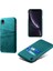 Apple iPhone Xr-Green Için Çift Kart Yuvaları Pu Deri Kaplı Pc Kılıfı (Yurt Dışından) 1
