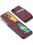 Apple iPhone Xs Max Pu Deri+Tpu Kapak Için Fierre Shann Kickstand Telefon Kılıfı Kart Tutucu-Red ile (Yurt Dışından) 3