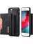Apple iPhone Se Için Çok Fonksiyonlu Manyetik Çıkarılabilir Cüzdan Kickstand Flip Hibrid Kasa Kapak-Siyah (Yurt Dışından) 1