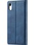 Tpu+Pu Deri Güçlü Manyetik Telefon Koruyucu Kabuk Apple iPhone Xr-Blue Için (Yurt Dışından) 2
