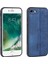 Apple iPhone 7/8 Baskılı Desenli Telefon Kılıfı Damla Damalı Pu Deri Kaplamalı Tpu Kapak Mavisi (Yurt Dışından) 1