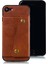 Apple iPhone Se Için Kickstand Card Tutucu Pu Deri Kaplamalı Tpu Kılıfı [yerleşik Araç Manyetik Sayfası] (Yurt Dışından) 2