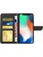Apple iPhone X/xs Telefon Kılıfı Baskısı Kelebekler Çiçek Deseni Pu Deri Cüzdan Stand Telefon Kılıfı Omuz Kayışı Black (Yurt Dışından) 2