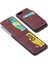 Fierre Shann Apple iPhone 7 Plus/ 8 Plus Phone Case Kickstand Pu Deri Tpu Kart Tutucu-Red ile Kapak (Yurt Dışından) 3