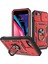 Apple iPhone Se Se Ring Kickstand Hard Pc Back+Yumuşak Tpu Edge Kamera Kapağı ile Kırmızı/siyah (Yurt Dışından) 1