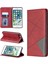 Apple iPhone 7 Plus/8 Plus-Red Için Kart Yuvaları Olan Otomatik Emici Deri Cep Telefonu Standı Çantası (Yurt Dışından) 1