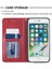 Apple iPhone 7 Plus/8 Plus-Red Için Kart Yuvaları Olan Otomatik Emici Deri Cep Telefonu Standı Çantası (Yurt Dışından) 4
