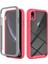 Apple iPhone Xr Için 3'ü 1 Arada Karaklama Anti Telefon Kılıfı Sabit Pc+Yumuşak Tpu Damla Damla Geçirmez Cep Telefonu Hibrit Kapak Pet Ekran Koruyucu-Pembe (Yurt Dışından) 1
