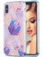 Imd Ekleme Mermer Desen Elektraplatma Apple iPhone X/xs-I-Light Mor Için 2.0mm Tpu Koruyucu Kapak (Yurt Dışından) 1