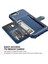 Pu Deri Kaplamalı Tpu Cüzdan Kickstand Case, Apple iPhone 8/7-Mavi Için Yerleşik Manyetik Tabaka ile (Yurt Dışından) 4