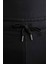 M Logolu Siyah Jogger Pantolon 5