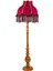 Bordo Kadife Klasik Lambader Kumaş Kaplama Ahşap Ayak Vintage LM01201 1