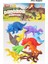 12 Parça Renkli Mini Dinozor Figür Seti 4-6 cm SKU683 5