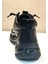 23K504-3 Erkek Deri Sneakers Siyah 5
