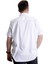 Erkek Büyük Beden Gabardin Gömlek Hustle 23306 Beyaz 4