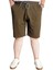 Büyük Beden Erkek Şort Interlok 23515 Haki 1