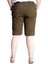 Büyük Beden Erkek Şort Interlok 23515 Haki 4