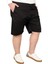 Kapri Yancep Nice Classic Büyük Beden Erkek Şort Siyah Rahat Kesim Yazlık 2