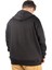 Erkek Sweat Kapşonlu Pieced Arm 21515 Siyah 4