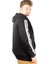 Erkek Sweat Kapşonlu Pieced Arm 21515 Siyah 3