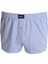 Mode Xl Büyük Beden Erkek Boxer Desenli Poplin 6348 Indigo 1