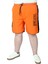 Büyük Beden Deniz Şortu Sport Style 22452 Oranj 1