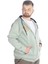 Erkek Sweat Kapşonlu Fermuarlı Vintage 22537 Su Yeşili 2
