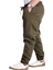 Erkek Kargo Cep Jogger Pantolon Haki Renk Keten Kumaş ile Rahat Kullanım 23912 3