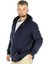 Büyük Beden Erkek Sweatshirt Zippered Recycle B20533 Lacivert 1