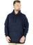 Büyük Beden Sweat Kapson Kangoroo Pocket Recycle B20532 Lacivert 1