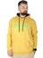 Büyük Beden Erkek Sweatshirt Kapşonlu Kanguru Revival 22545 Hardal 1