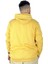 Büyük Beden Erkek Sweatshirt Kapşonlu Kanguru Revival 22545 Hardal 3